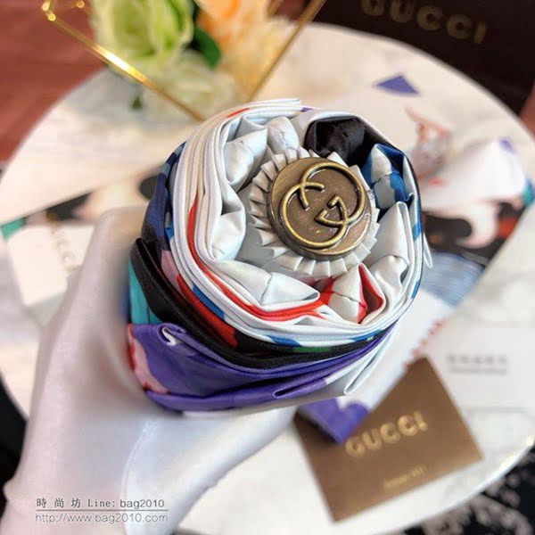 GUCCI古馳傘 2018年度 最新火爆單品 G家自動傘 古奇小蜜蜂圖案 防曬晴雨傘  zm1018